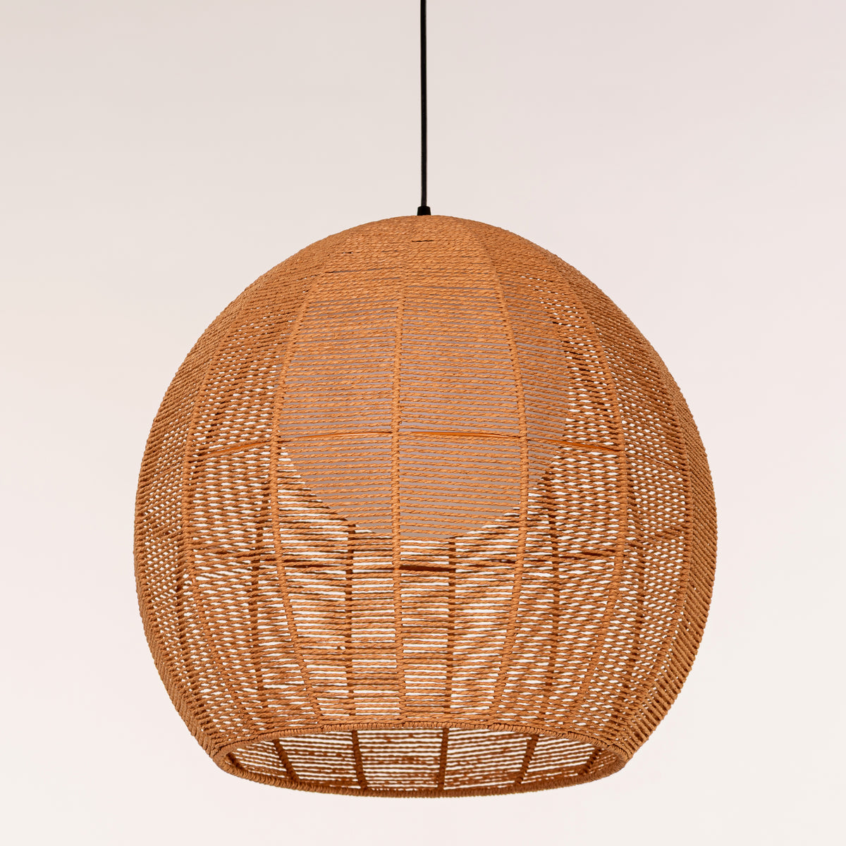 Sundown Cove (Gold, Beige) Rattan Pendant Light