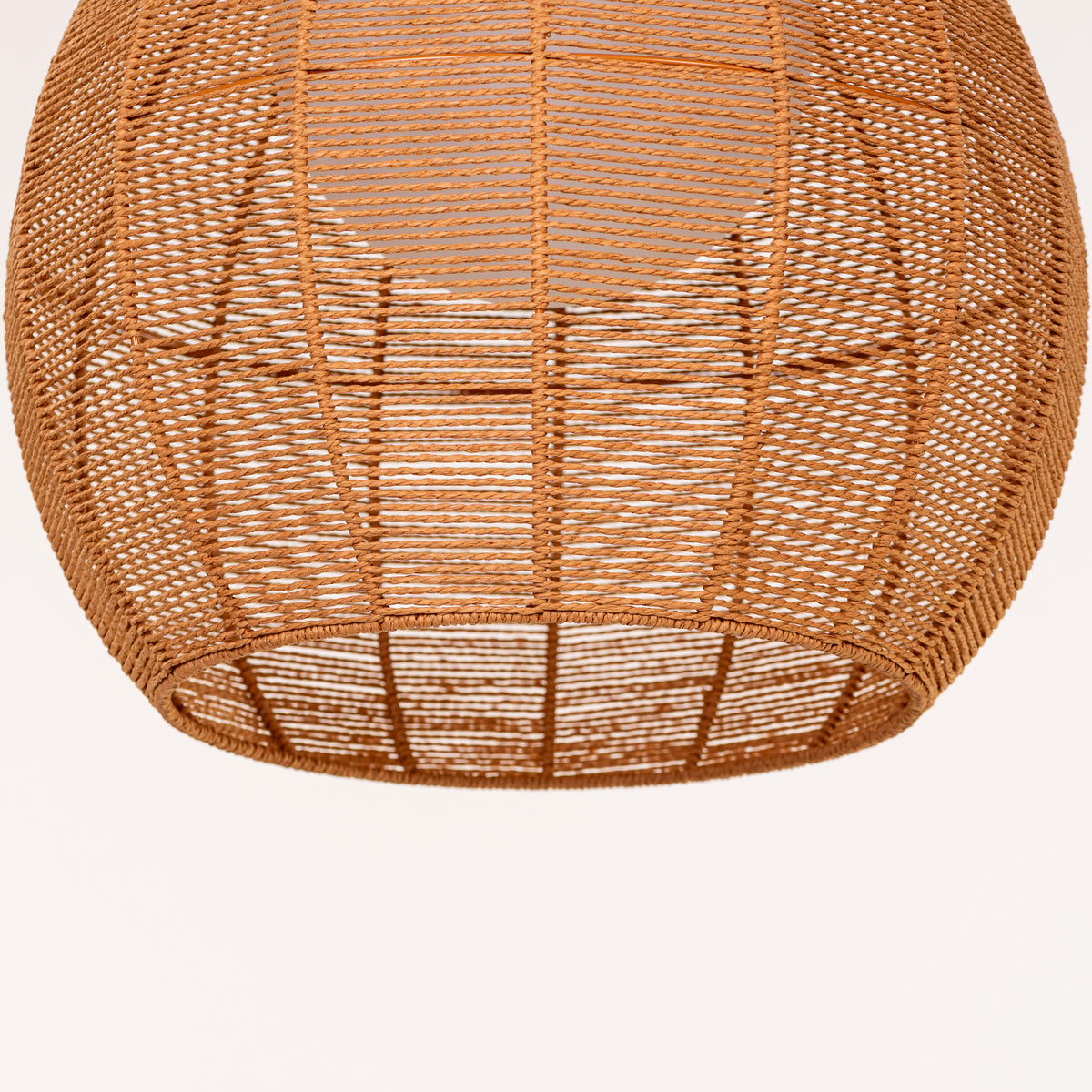 Sundown Cove (Gold, Beige) Rattan Pendant Light