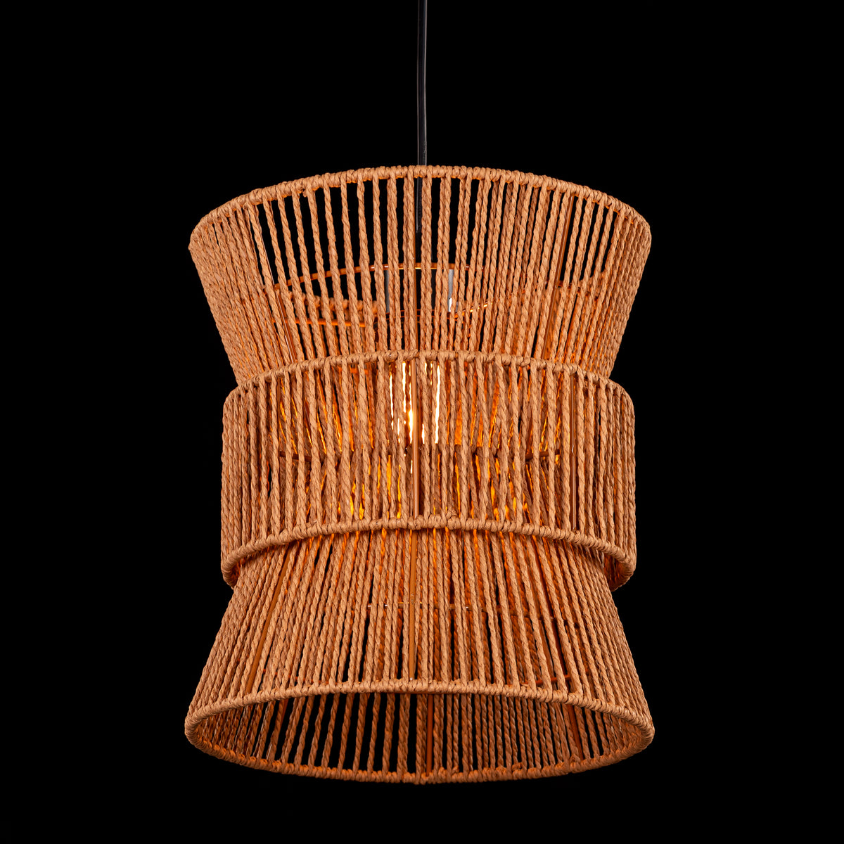 Harbour Haze (Brown) Rattan Pendant Light