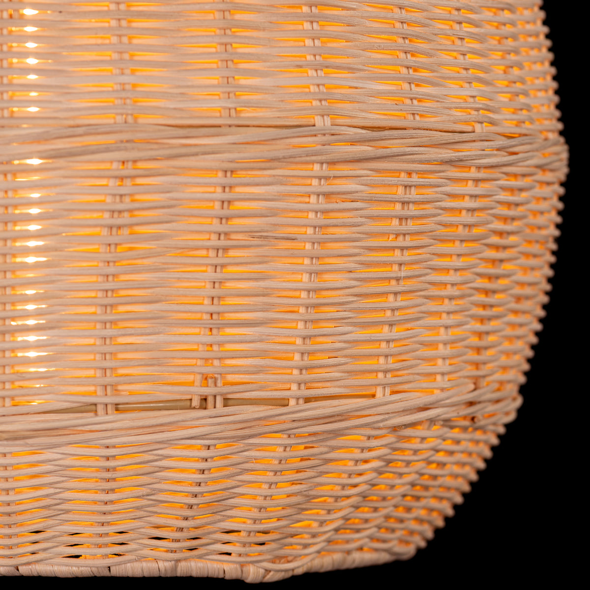 Bayfront Basket (Beige) Rattan Pendant Light
