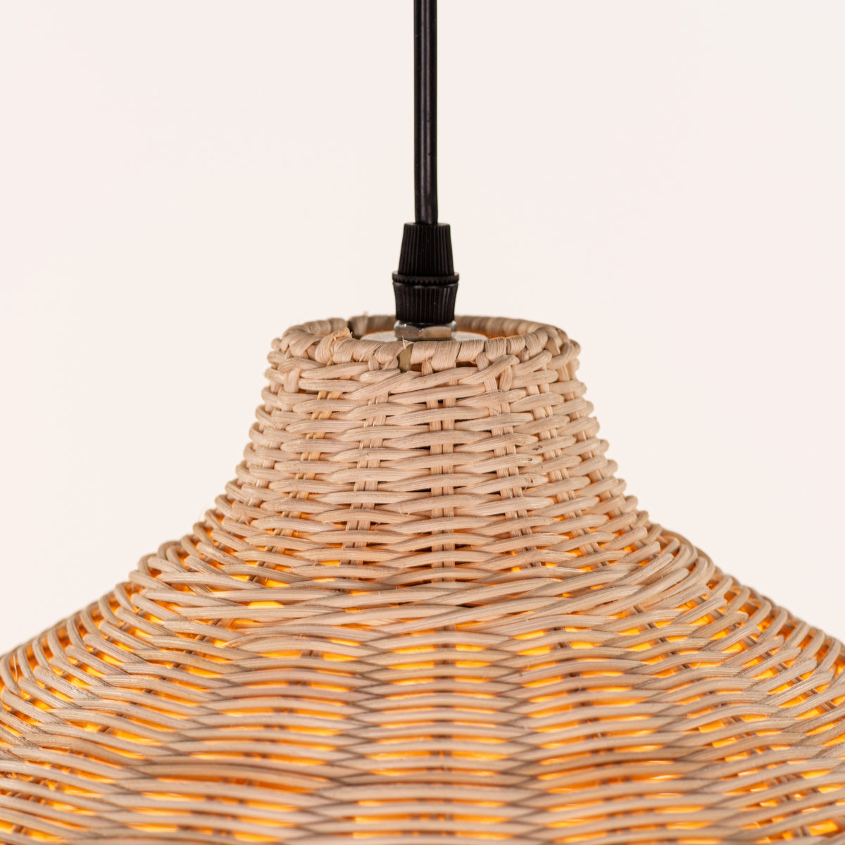 Bayfront Basket (Beige) Rattan Pendant Light