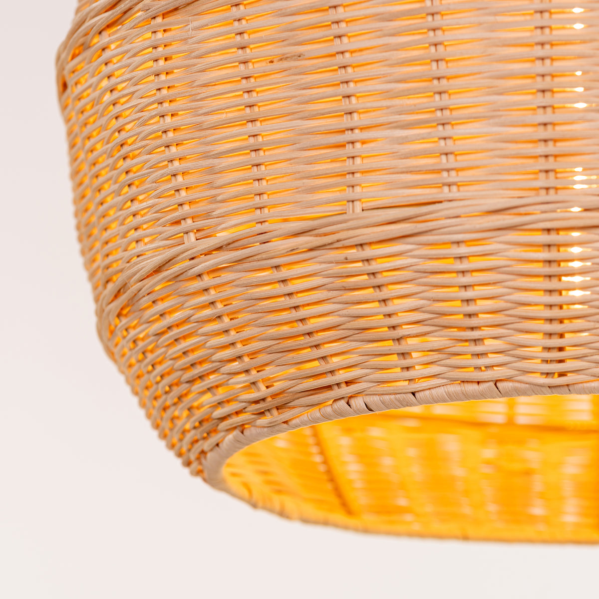 Bayfront Basket (Beige) Rattan Pendant Light