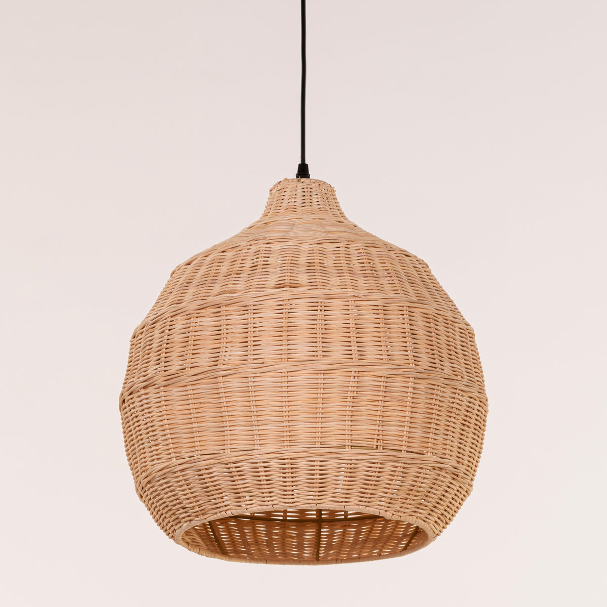Bayfront Basket (Beige) Rattan Pendant Light