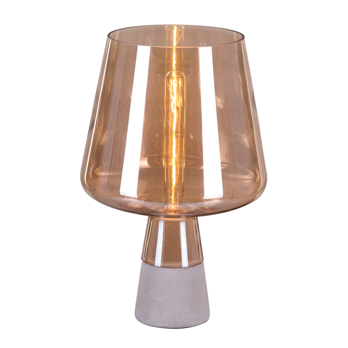 Tea For Two (Amber) Stone Table Lamp
