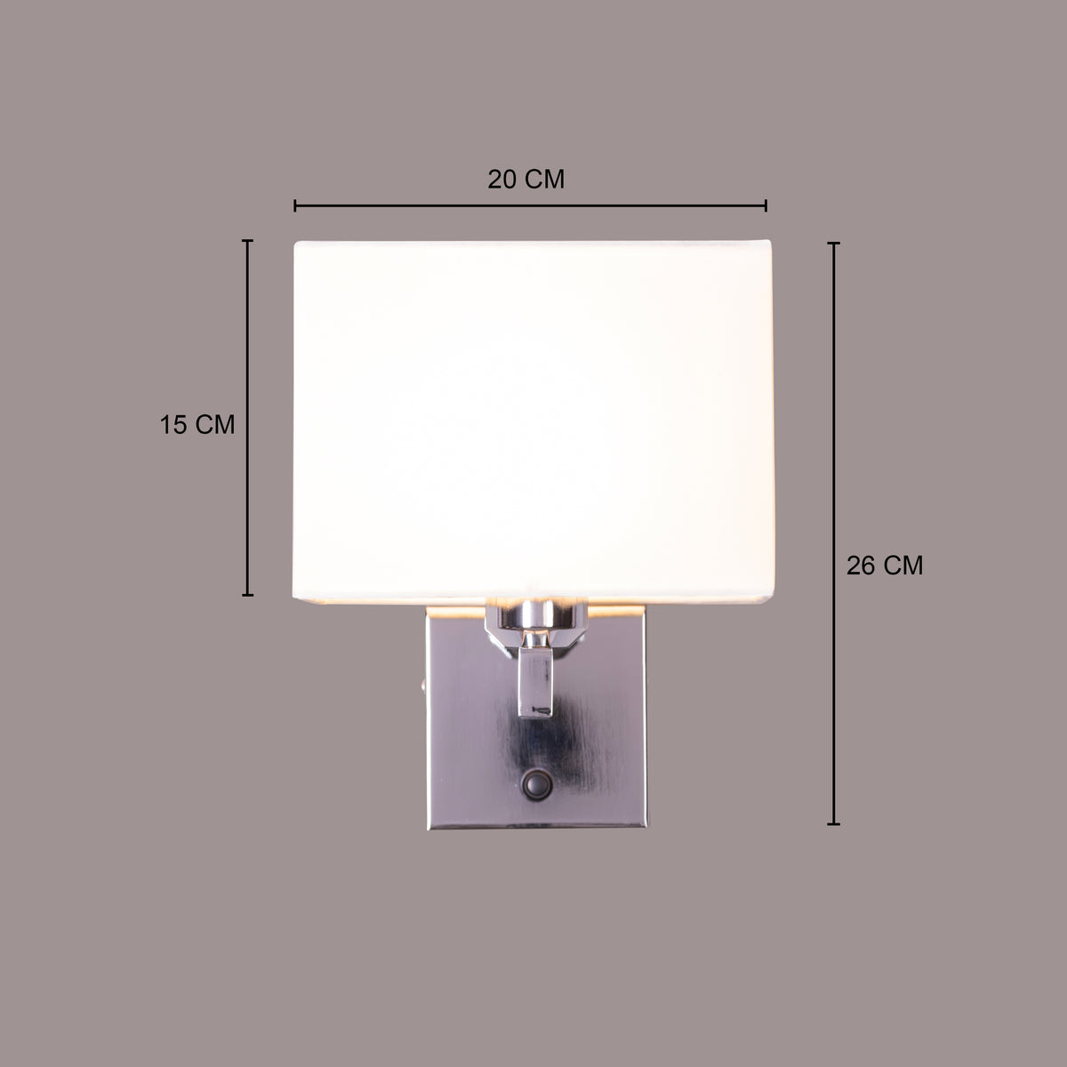 Sand Dune (Chrome, White) Wall Light