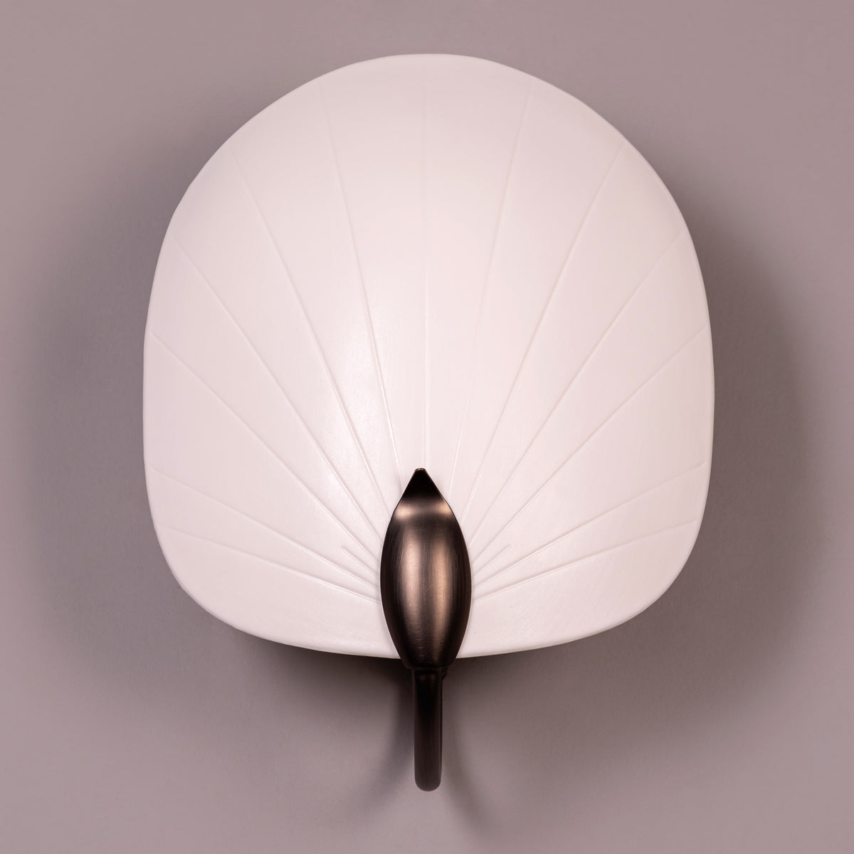 Petaline (Brown, White) Ceramic Wall Light