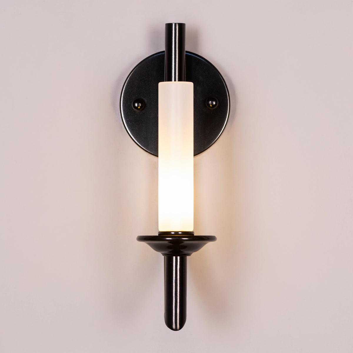 Forma (Black, White) Frosted Glass Wall Light
