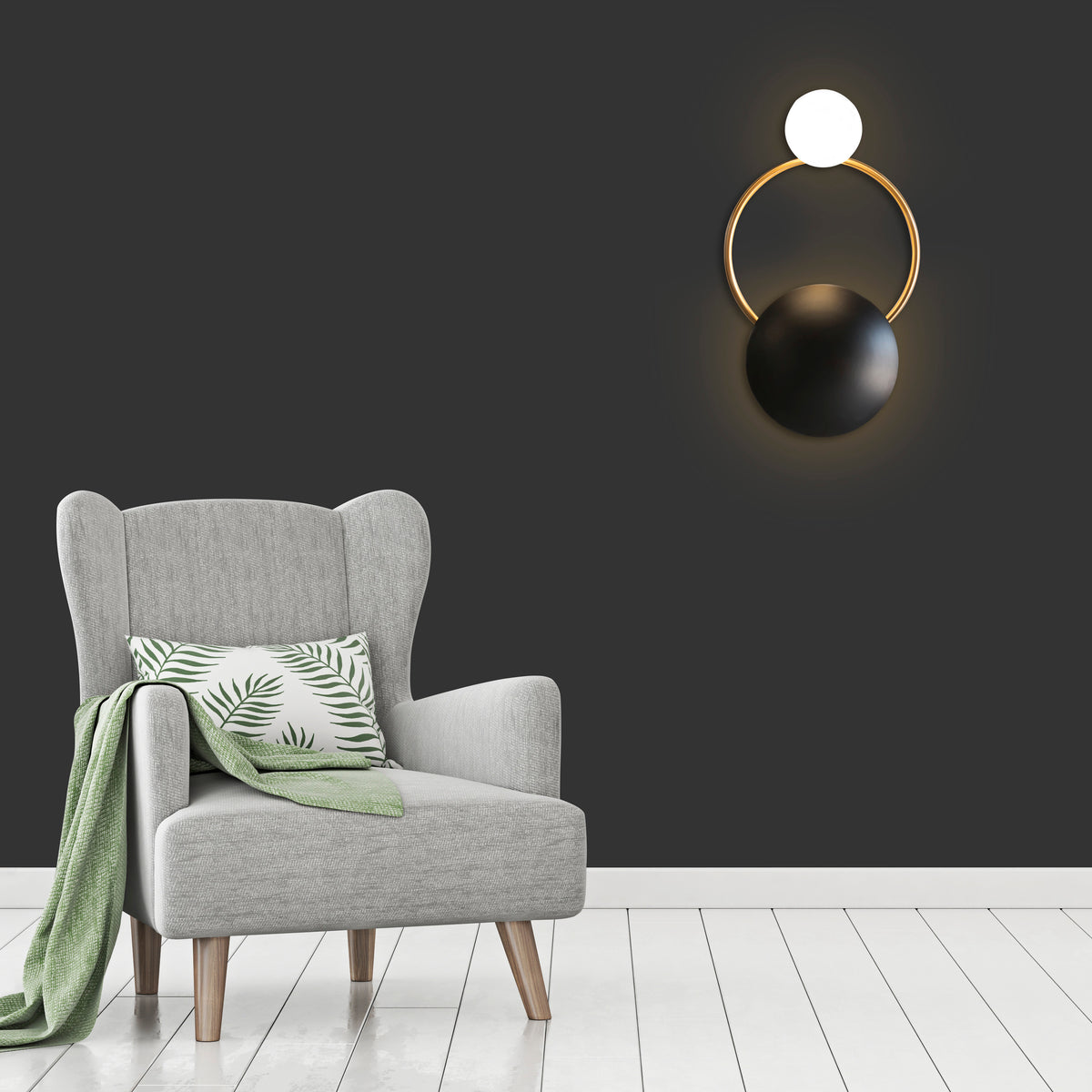 Dot Spot (Gold) Wall Light