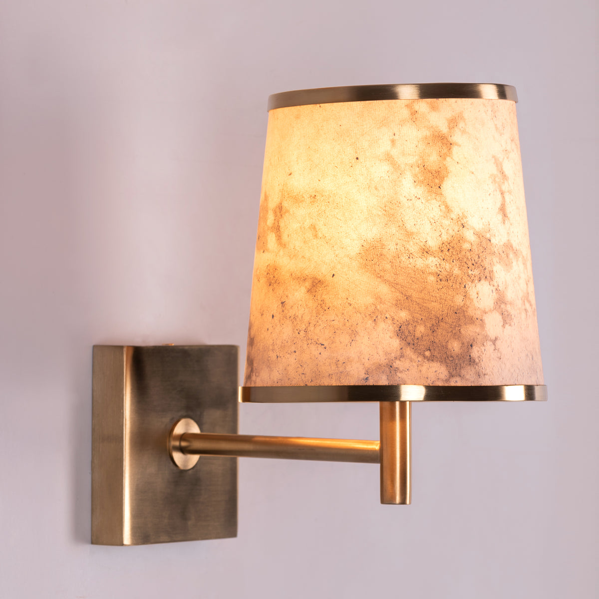 Clean Slate (Gold) Stone Veneer Wall Light