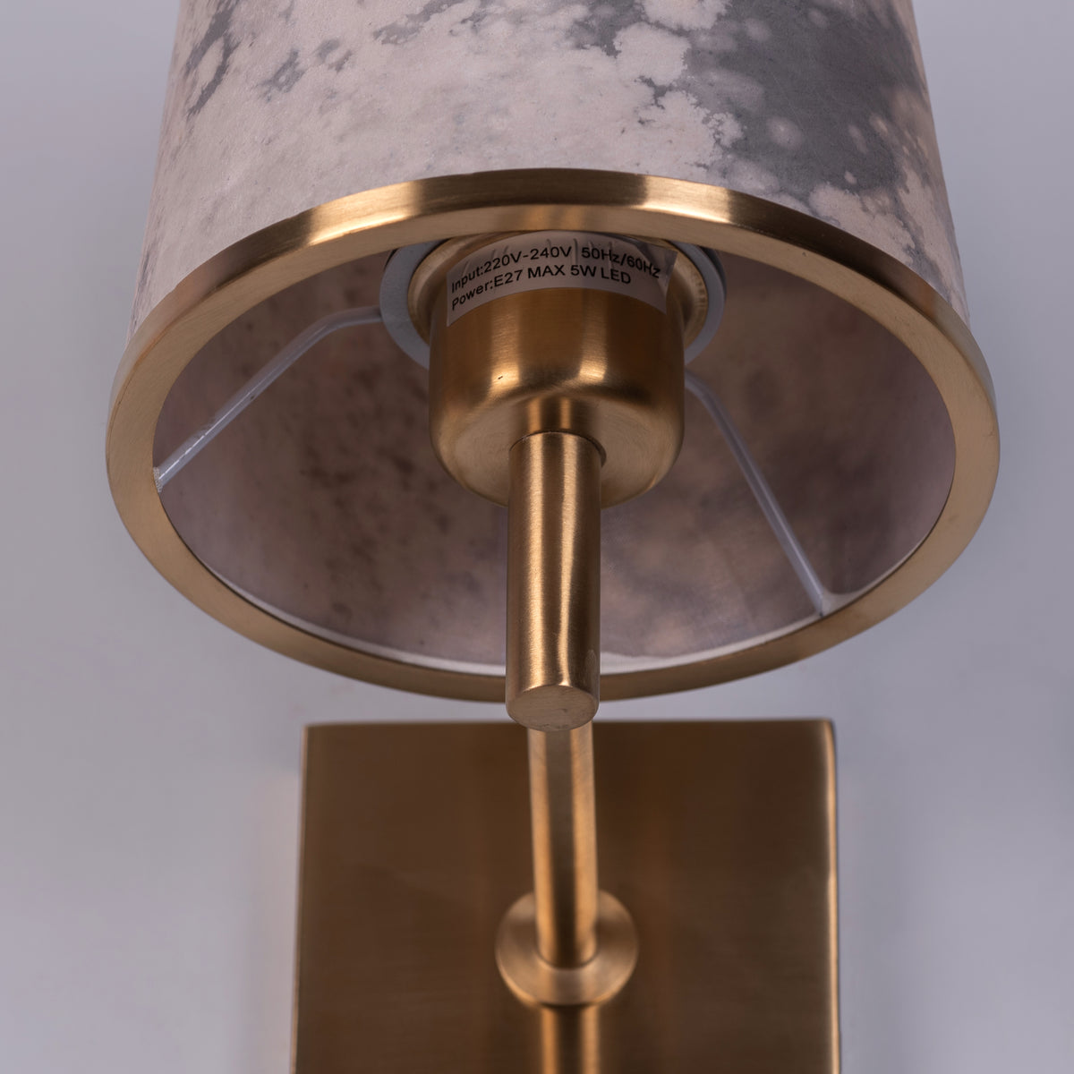 Clean Slate (Gold) Stone Veneer Wall Light