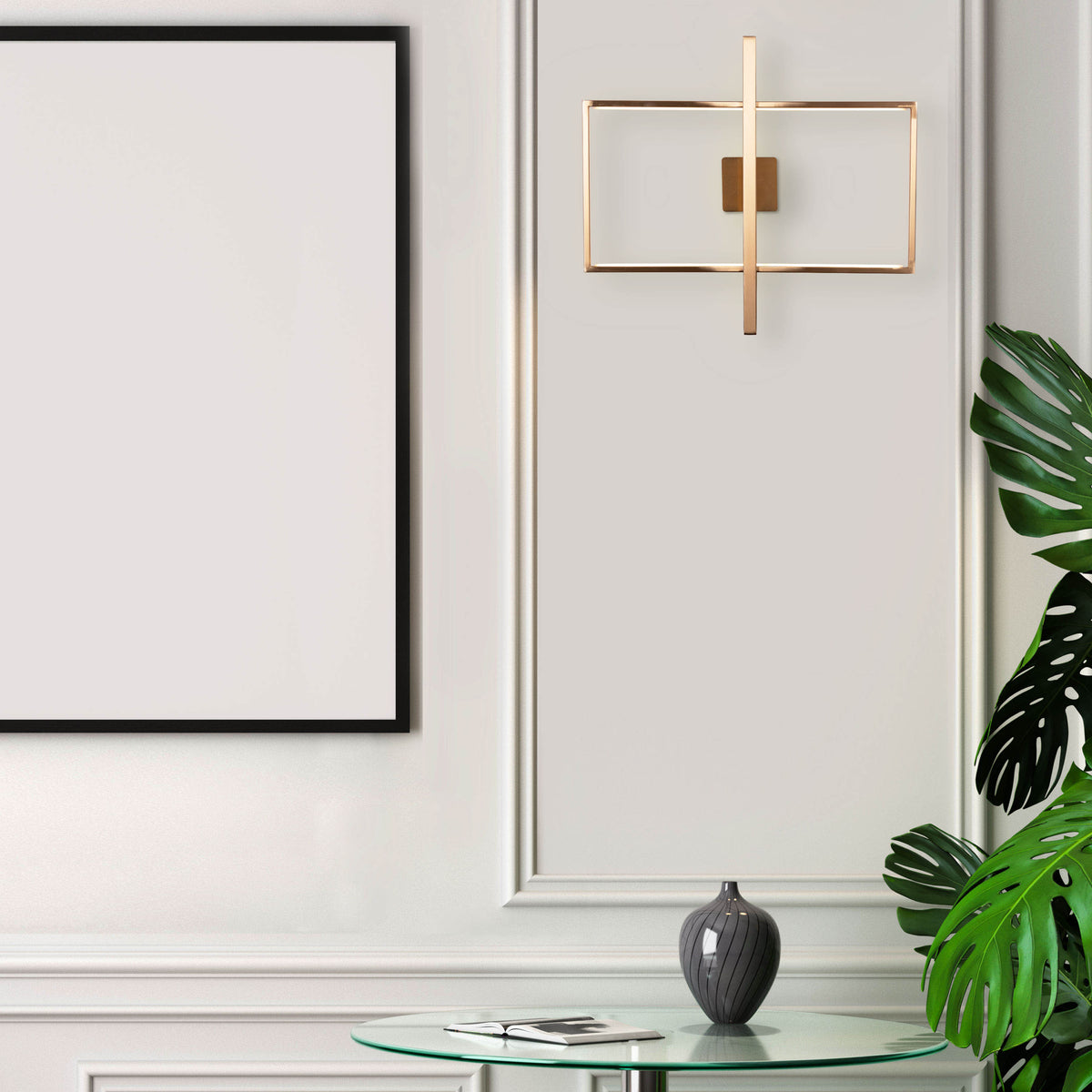 Memory Lane (Gold, Built-In LED) Wall Light