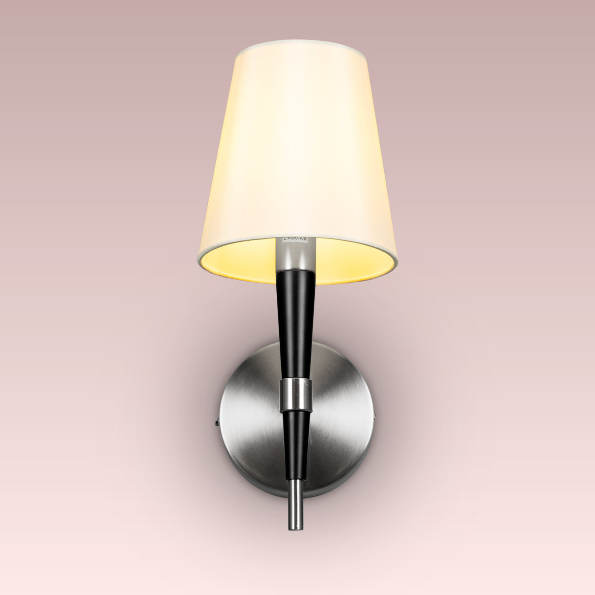 See The Unseen (S.S Finish) Fabric Wall Light