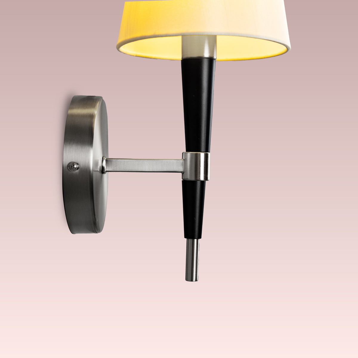 See The Unseen (S.S Finish) Fabric Wall Light