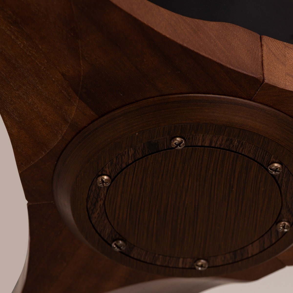 Devil's Advocate (135 cm Span, Black Finish Metal Body, Teak Wood Finish Wooden Blades) Ceiling Fan