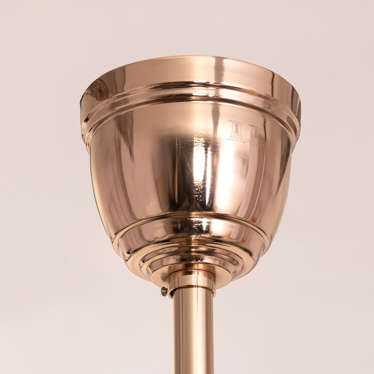 Major Missing (112 cm Span, Matte Gold Finish Metal Body, Transparent ABS Blades) Dimmable LED With Remote Control Crystal Chandelier Ceiling Fan