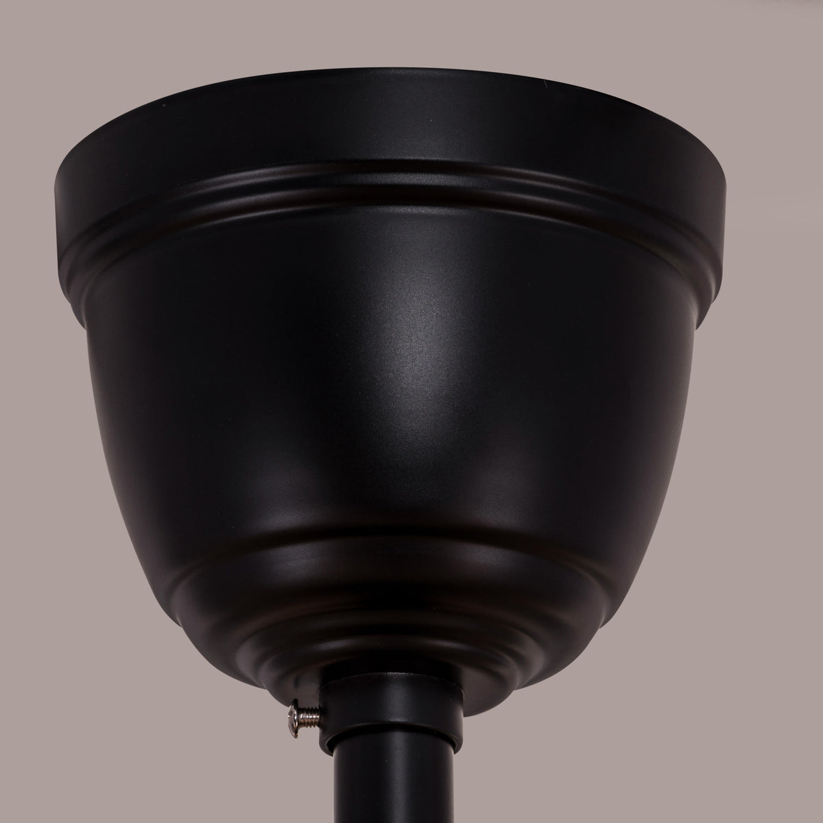 Palm Springs (122 cm Span, Black Metal Body, Rattan Wood Processed Dry Palm Tree Leaves) Ceiling Fan