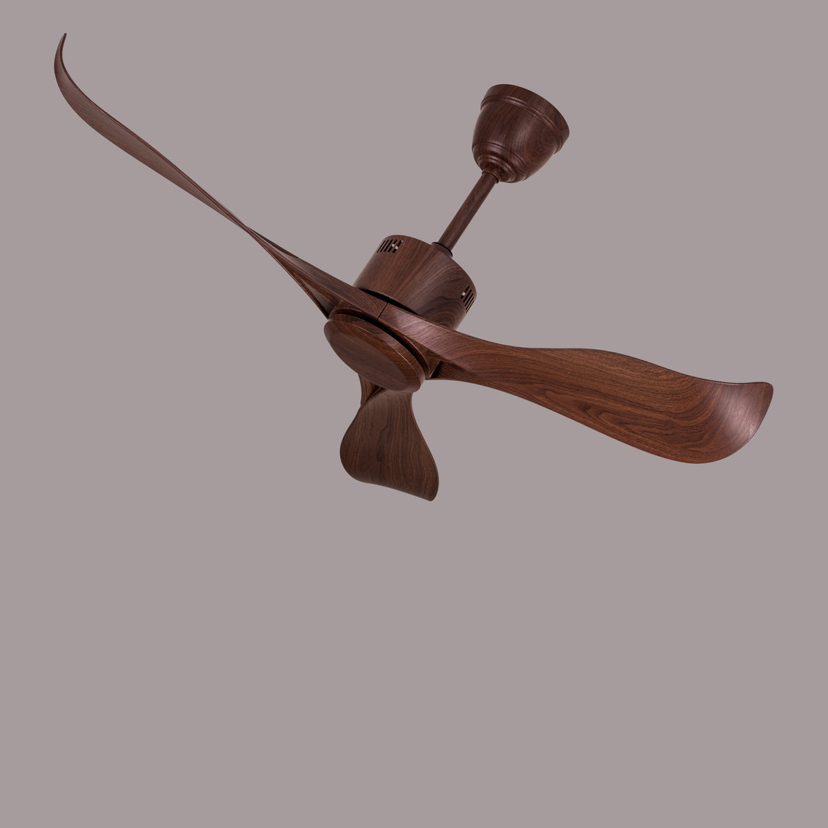 Marissa (132 cm Span, Walnut Finish Metal Body, Walnut Finish ABS Blades) Ceiling Fan