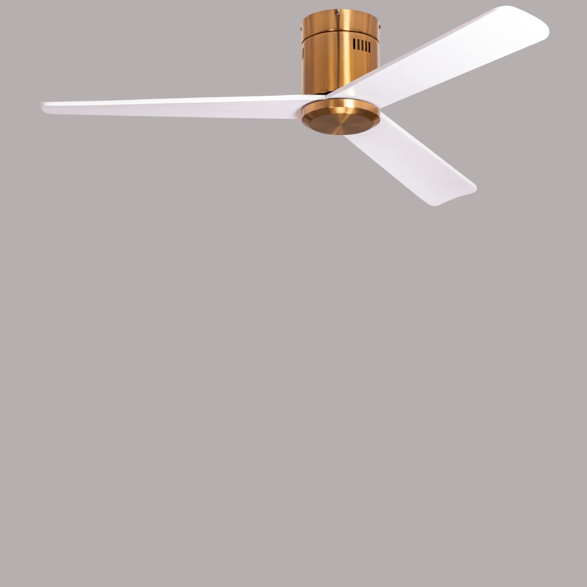 Monterey Bay (132 cm Span, Gold Finish Metal Body, White Finish Wooden Blades) Ceiling Fan