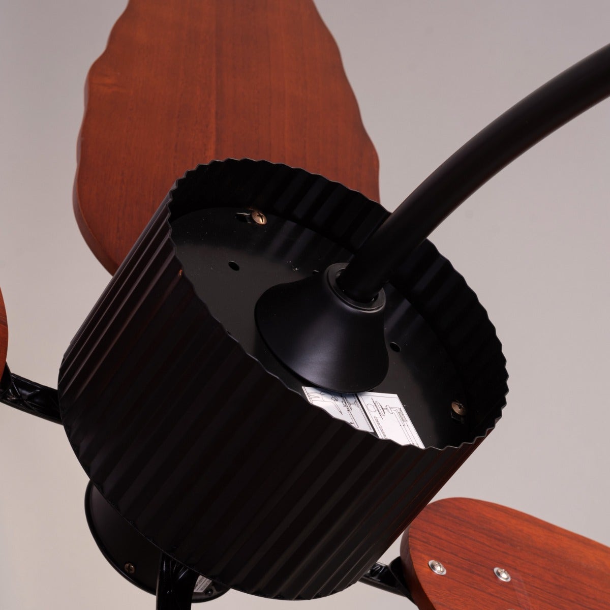 Ruby Hills (130 cm Span, Black Finish Metal Body, Walnut Finish ABS Blades) Ceiling Fan