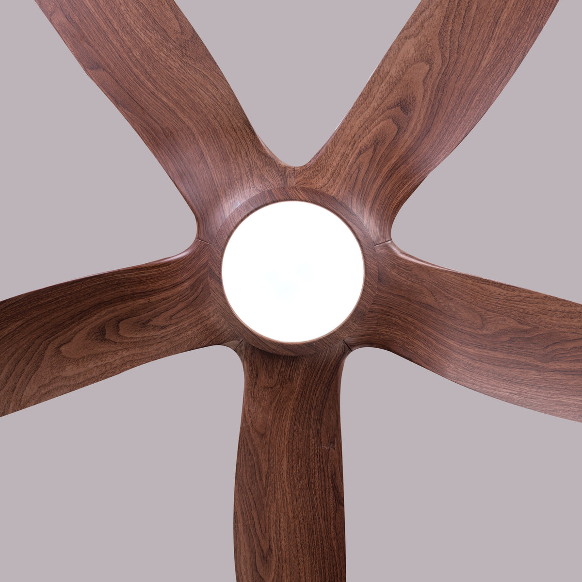 Revisited (152 cm Span, Walnut Finish Metal Body, Walnut Finish ABS Blades) Dimmable LED With Remote Control Ceiling Fan