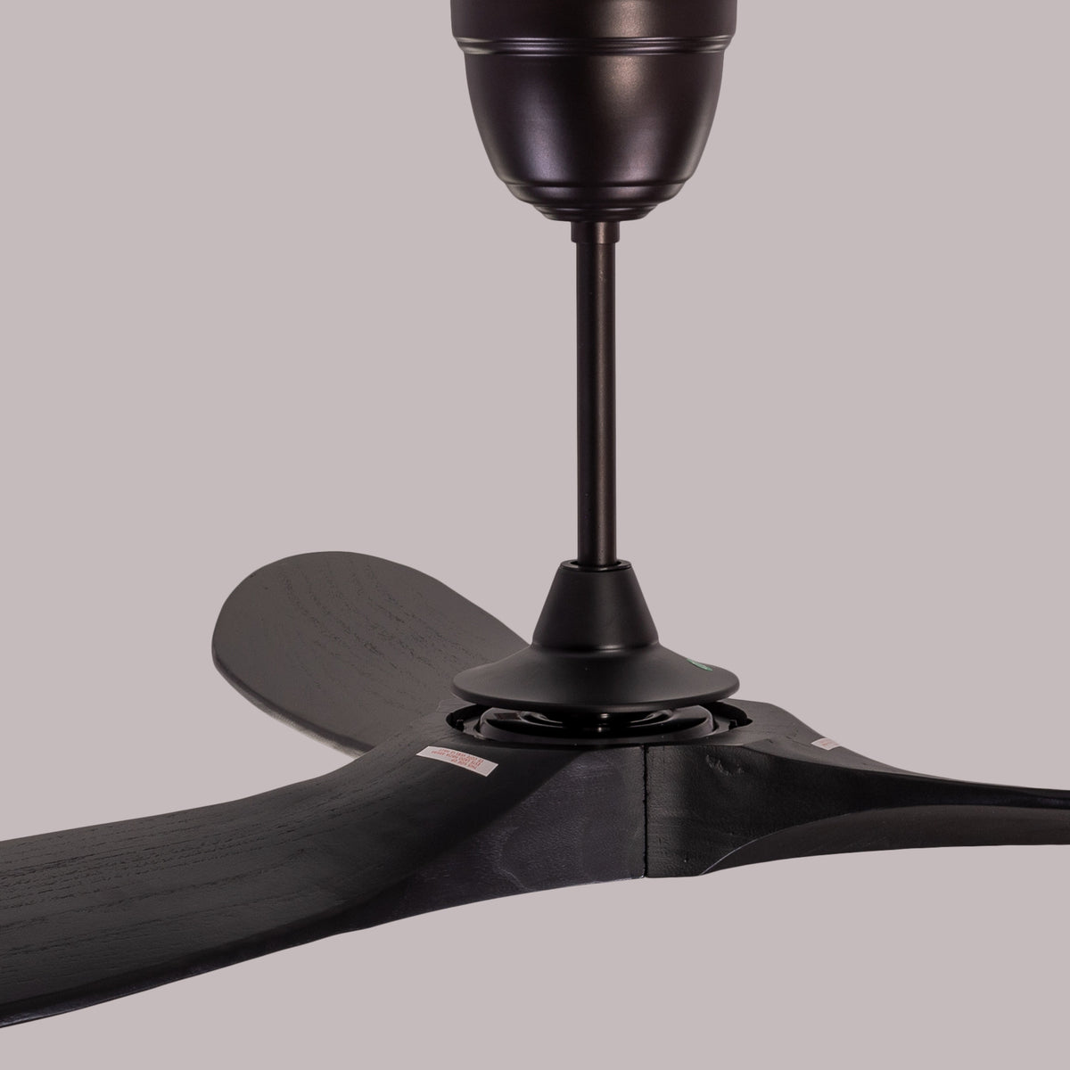 Devil's Advocate (132 cm Span, Black Metal Body, Black Finish Solid Wood) Designer Ceiling Fan