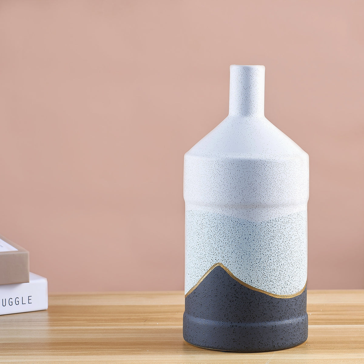 Bottled Up, Large (Large, White/Black) Ceramic