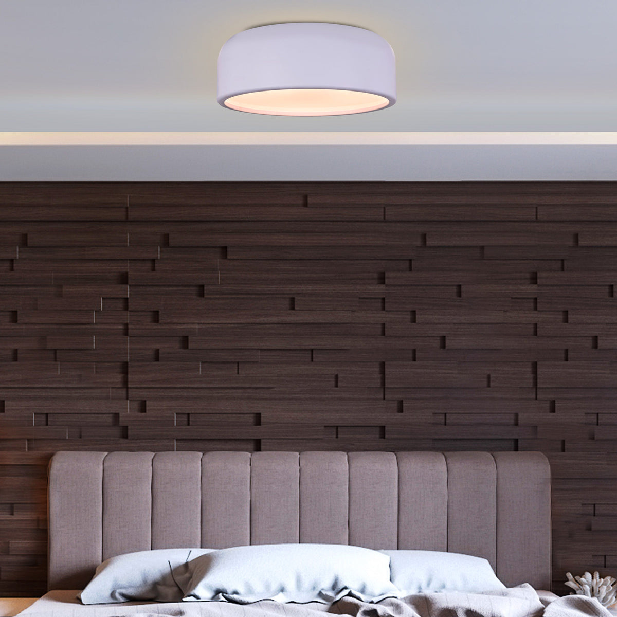 Artistic (14", White) Ceiling Light