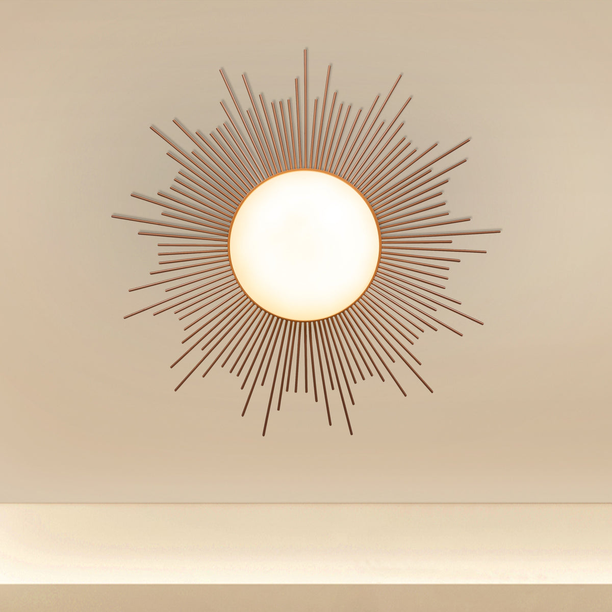 Sunshine (Gold, 3 Color LED) Ceiling Light