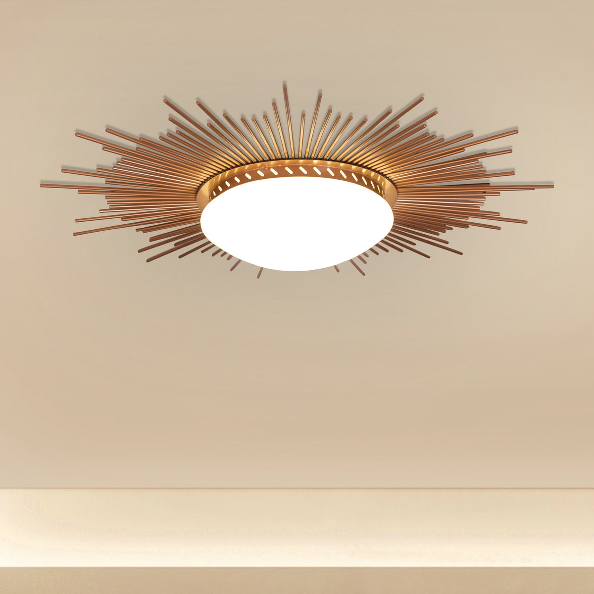 Sunshine (Gold, 3 Color LED) Ceiling Light