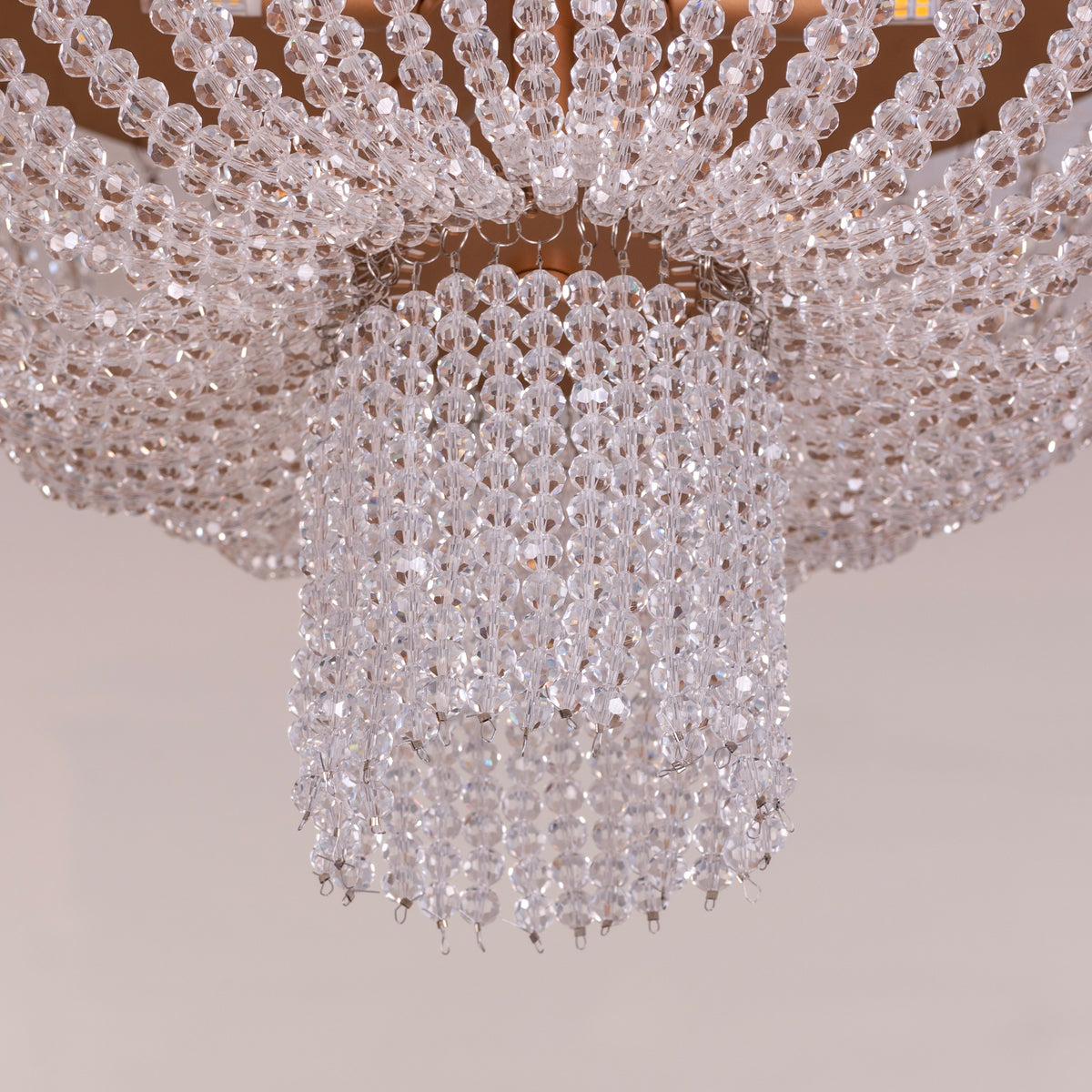 Warm Embrace (Gold) Crystal Ceiling Light