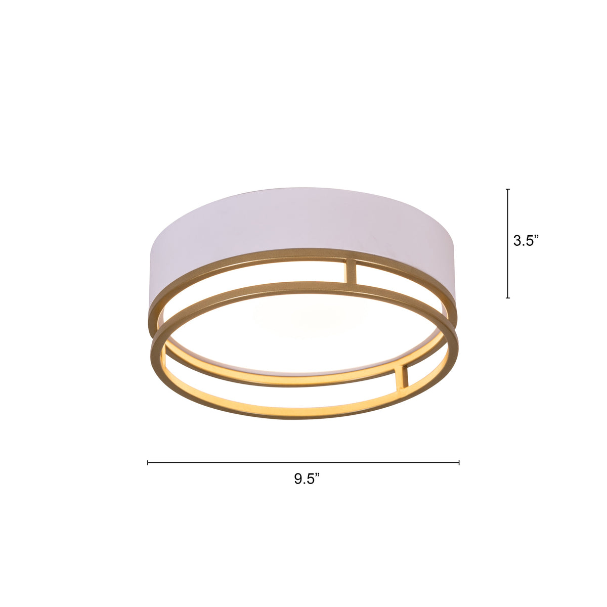 Want You Around (Round, White, Built-In LED) Ceiling Light