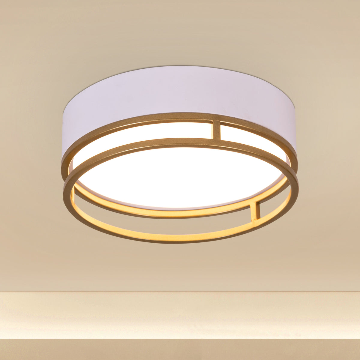 Want You Around (Round, White, Built-In LED) Ceiling Light