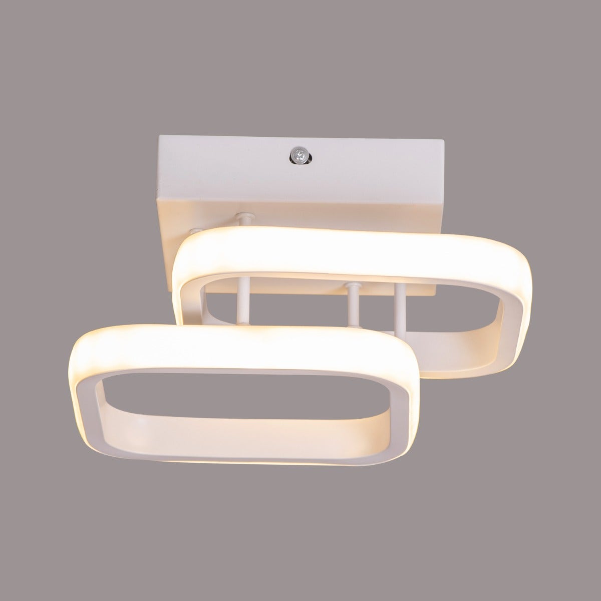 Light The Way (Square, White, 3 Color Dimmable LED with Remote Control) Ceiling Light