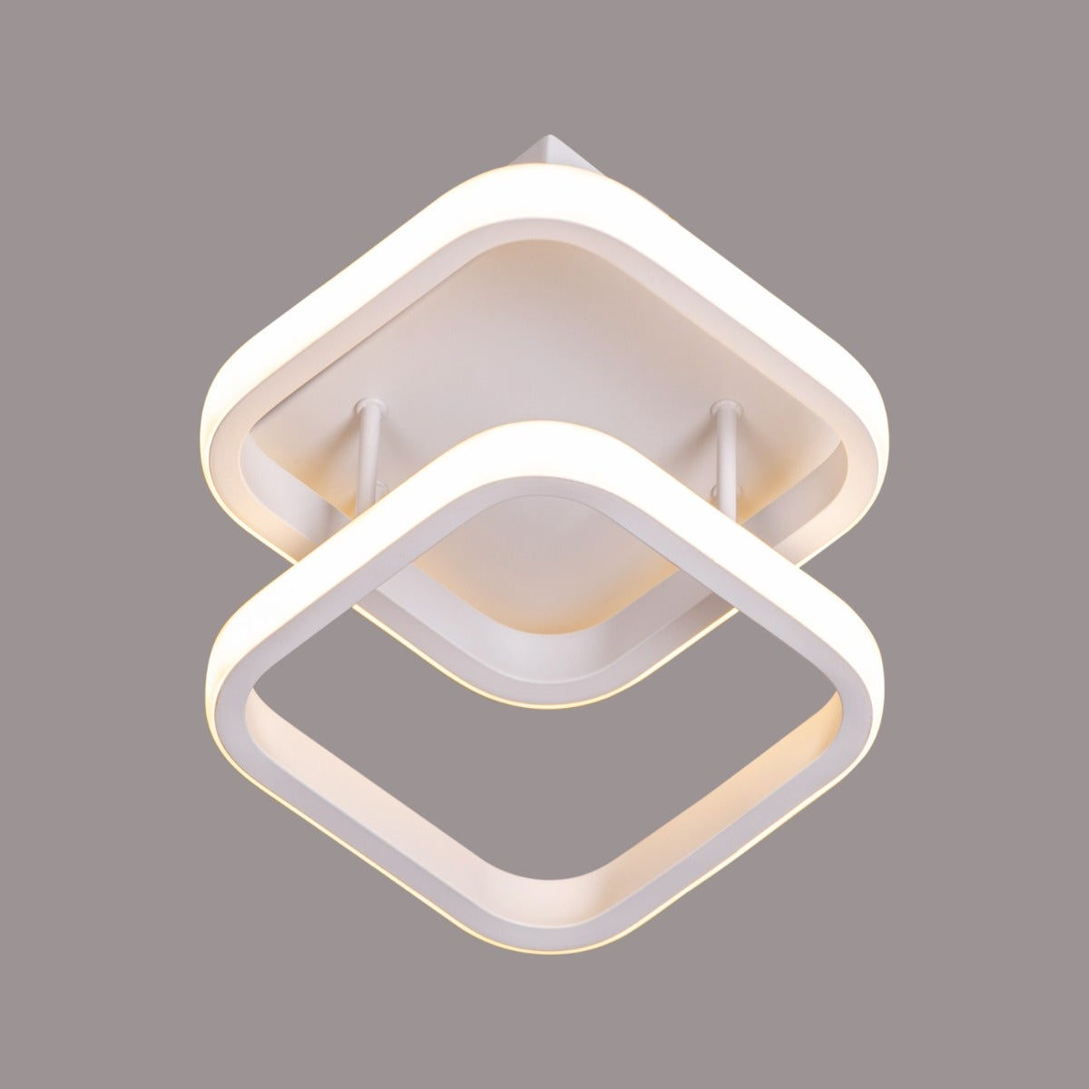 Light The Way (Square, White, 3 Color Dimmable LED with Remote Control) Ceiling Light