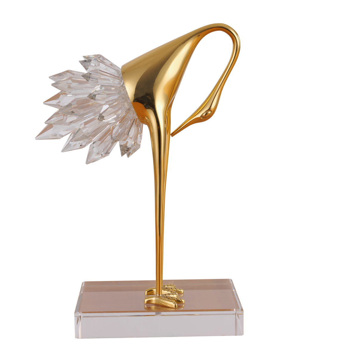 Fretting Flamingo (White/Gold)