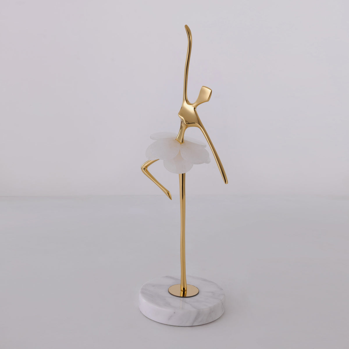 Poised (White/Gold) Marble