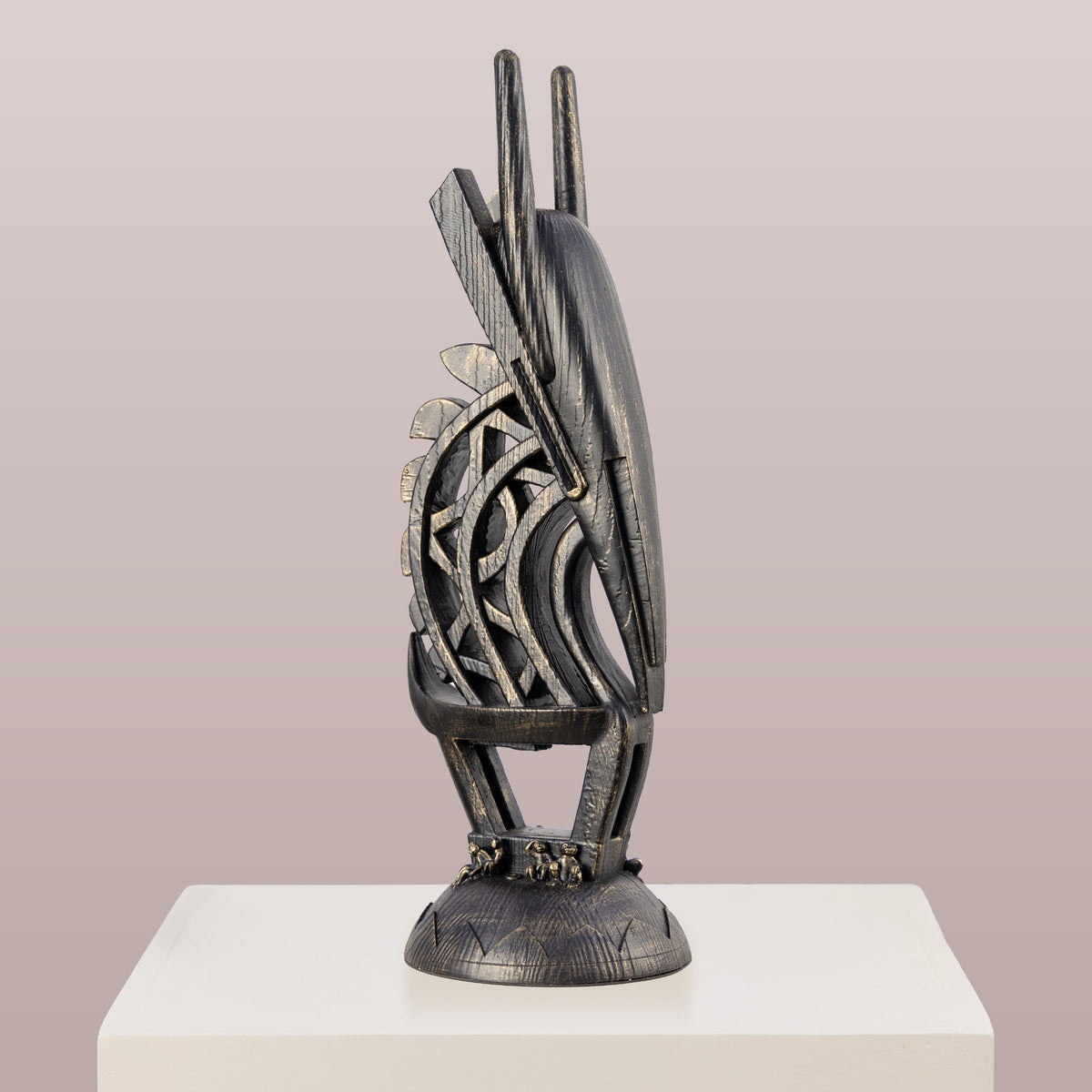 Sculpted Solace (Black) Home Decor