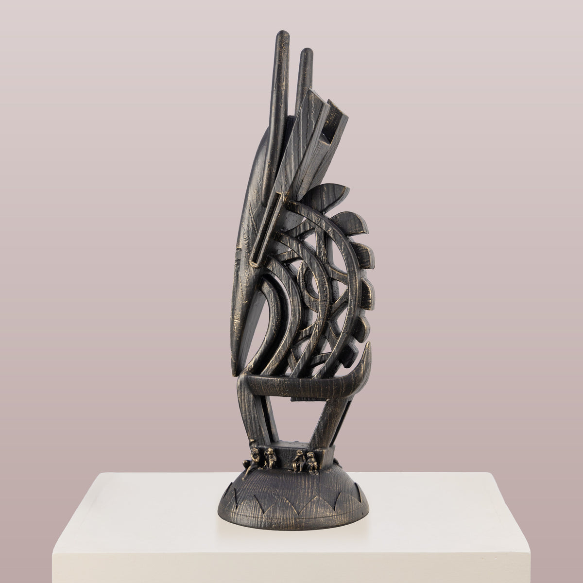 Sculpted Solace (Black) Home Decor