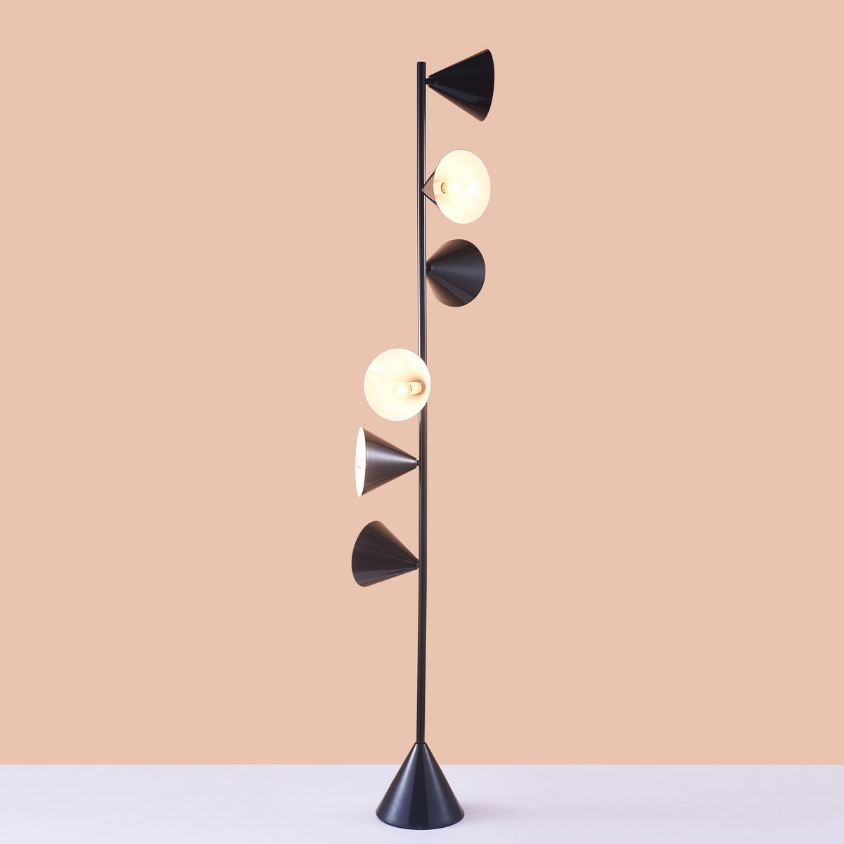 Two's Company (Black) Floor Lamp
