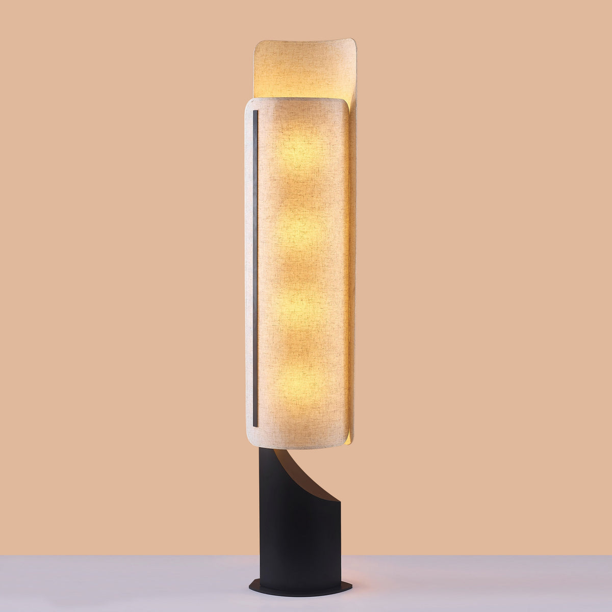 Work To Work (Black/Brown) Floor Lamp