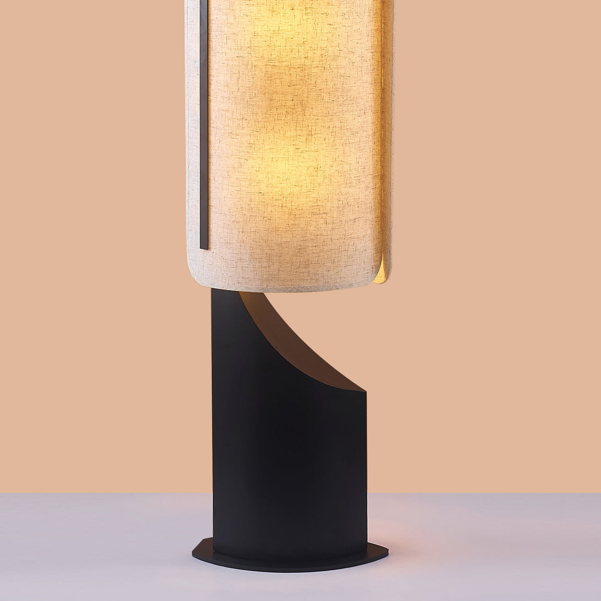 Work To Work (Black/Brown) Floor Lamp