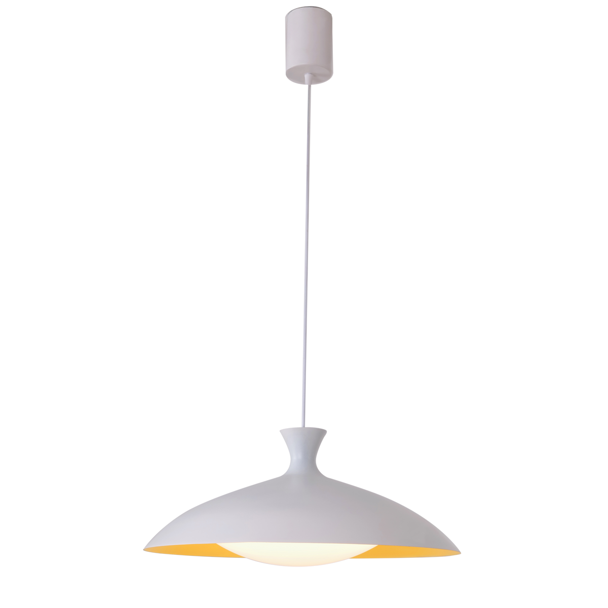Angle Island (White/Yellow) Pendant Light