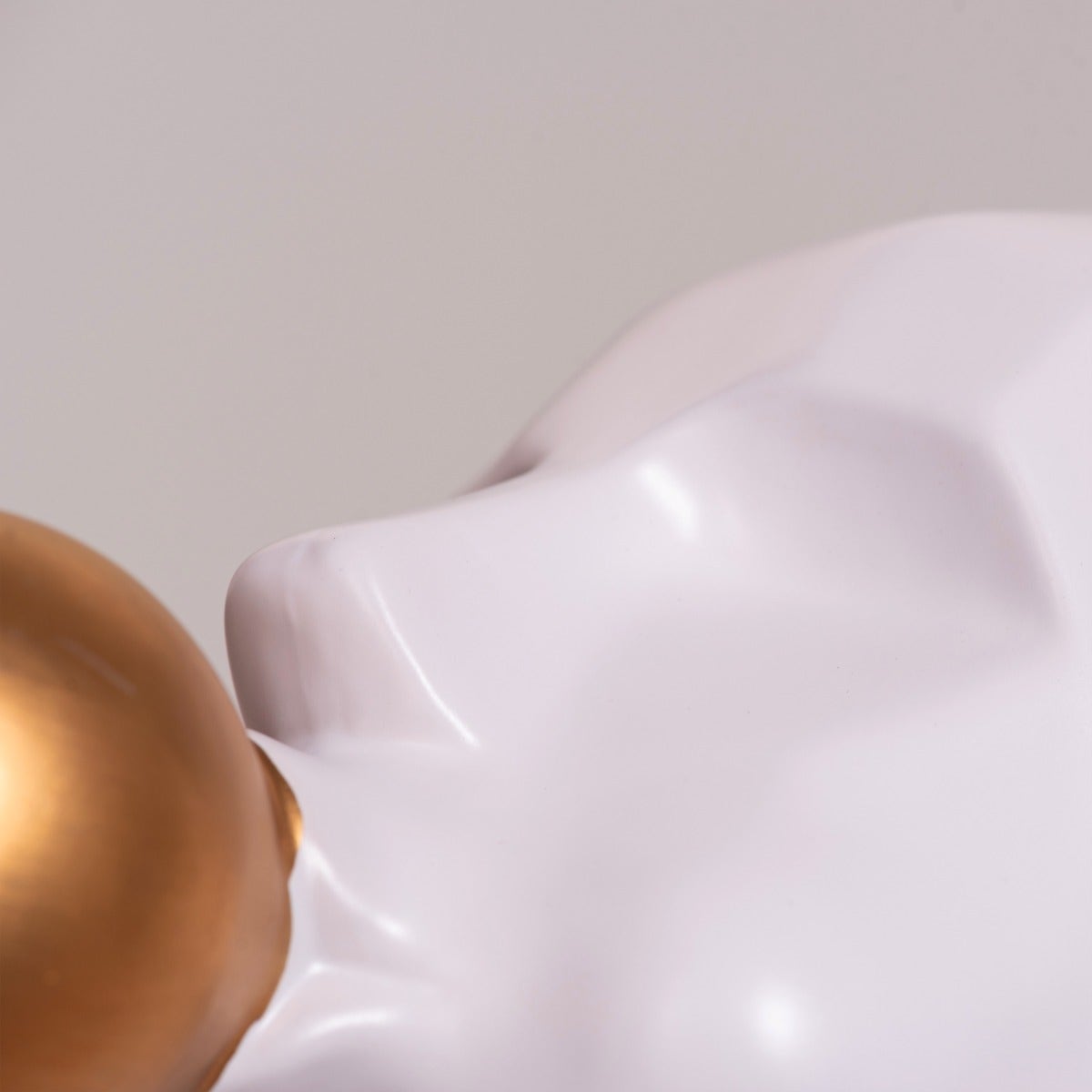 Bubble Trouble (Gold/ White) Ceramic Home Decor
