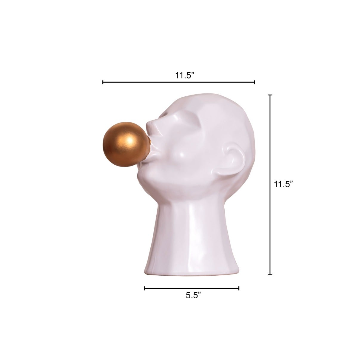 Bubble Trouble (Gold/ White) Ceramic Home Decor