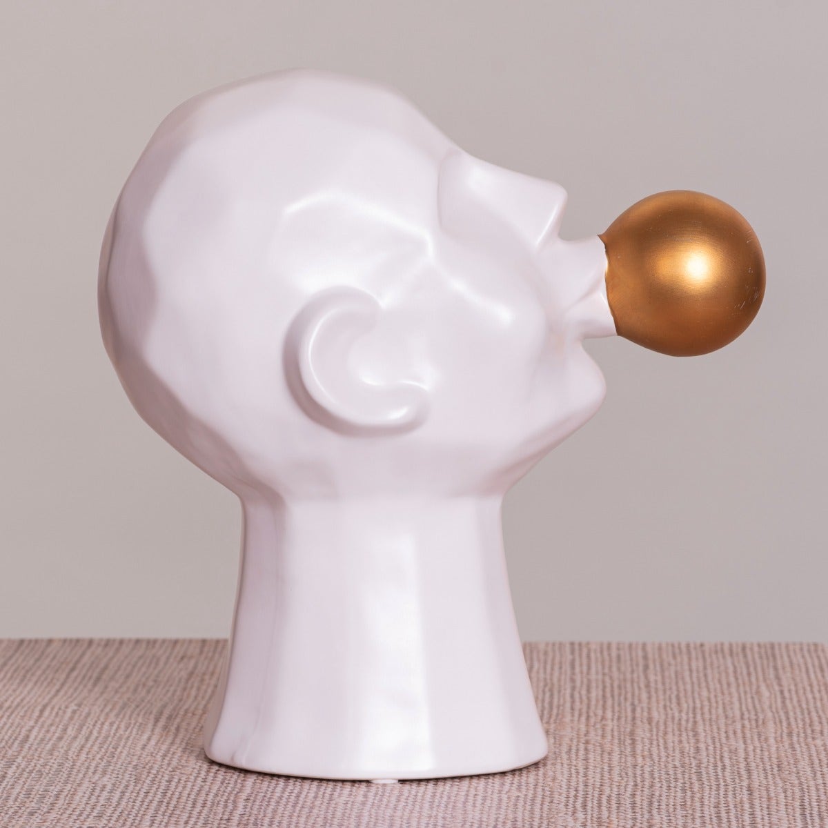 Bubble Trouble (Gold/ White) Ceramic Home Decor