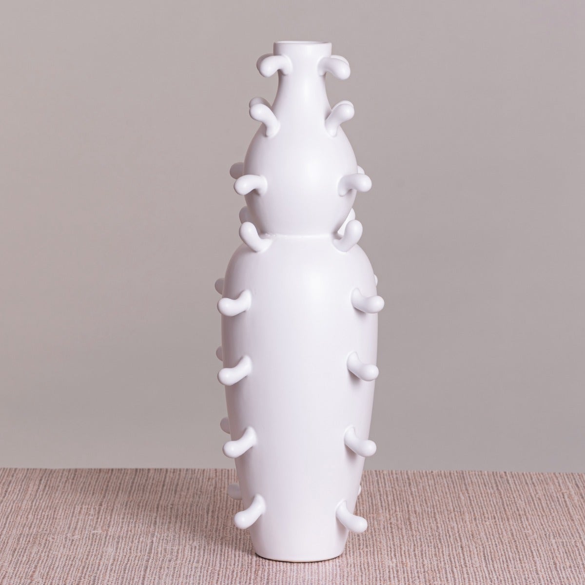 Desert Drive (White) Ceramic Vase