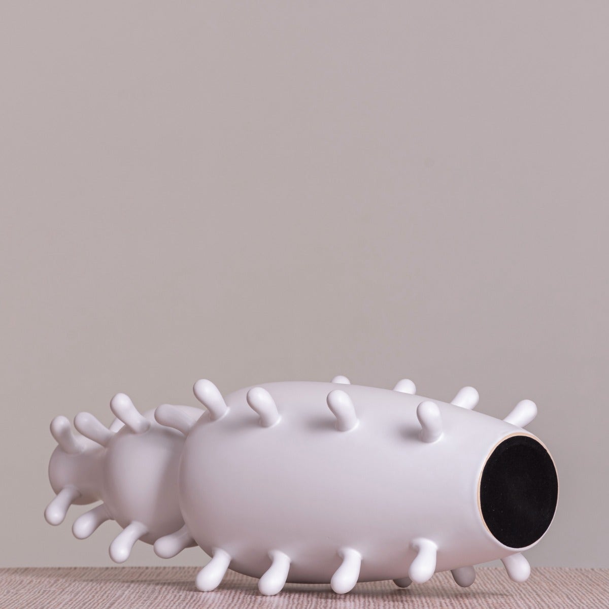 Desert Drive (White) Ceramic Vase