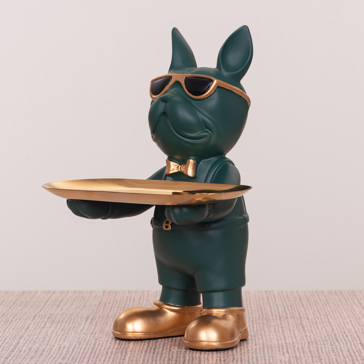 Swag Life (Green, Gold) Home Decor Tray