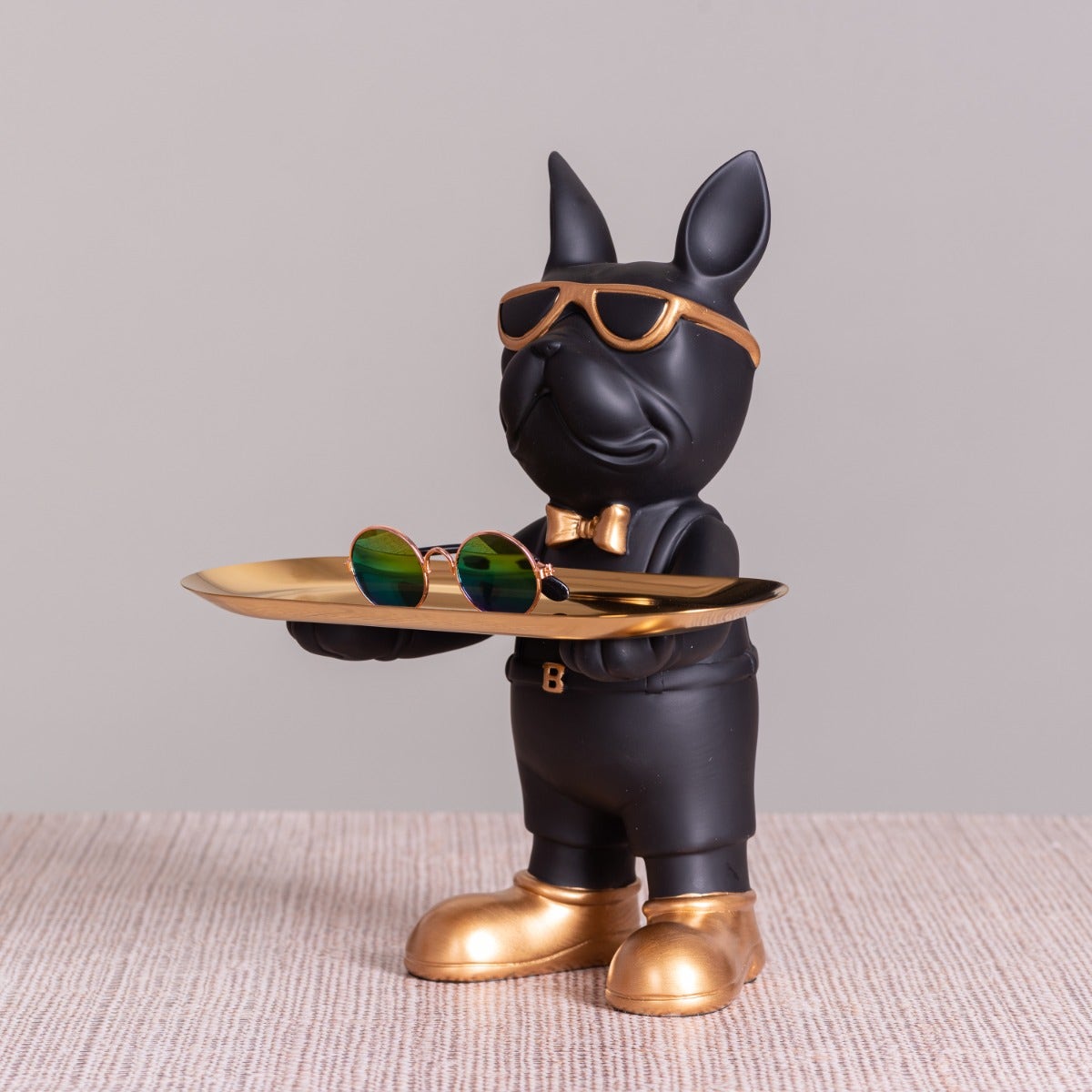 Swag Life (Black, Gold) Home Decor Tray