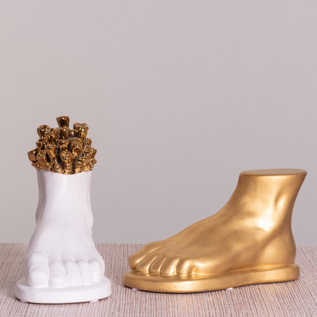 Perfect Pair (Gold/ White) Ceramic Home Decor